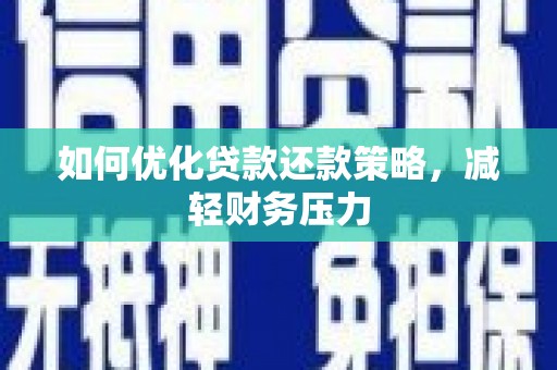 金平如何优化贷款还款策略，减轻财务压力