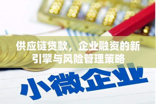 金平供应链贷款，企业融资的新引擎与风险管理策略