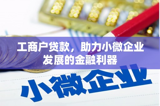 金平工商户贷款，助力小微企业发展的金融利器