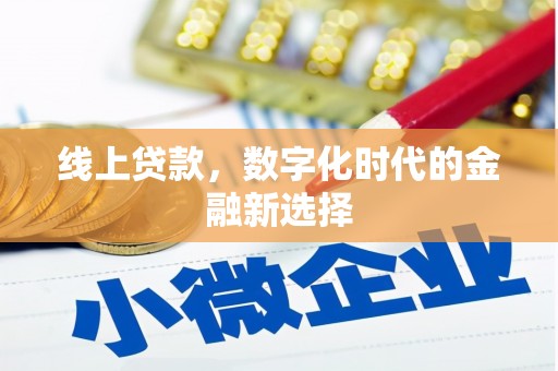 金平线上贷款，数字化时代的金融新选择