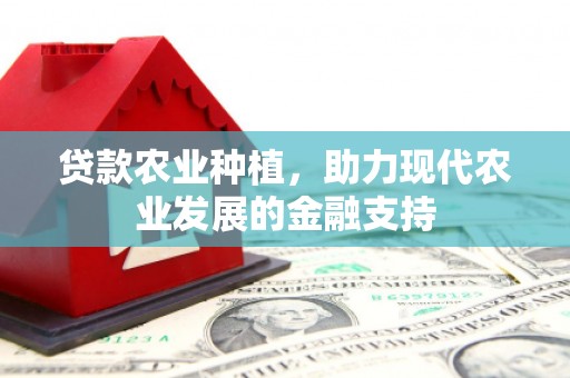 金平贷款农业种植，助力现代农业发展的金融支持